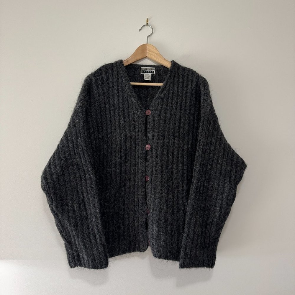Vintage | Express Tricot Mohair Blend Cardigan Sweater - Size M